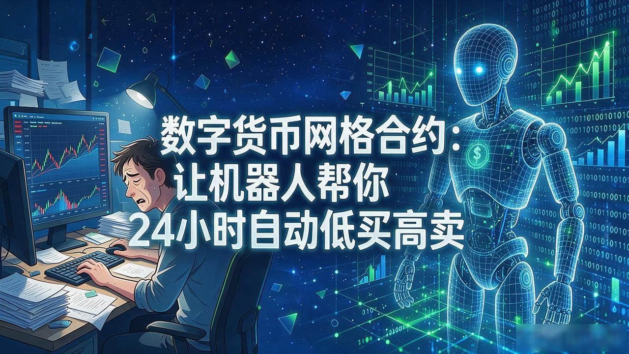 数字货币网格合约：让机器人帮你24小时自动低买高卖