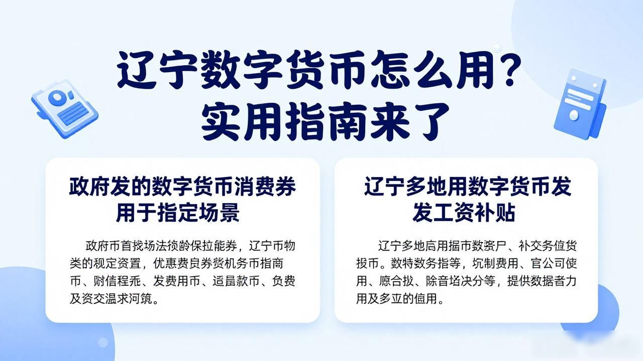 辽宁数字货币怎么用？实用指南来了