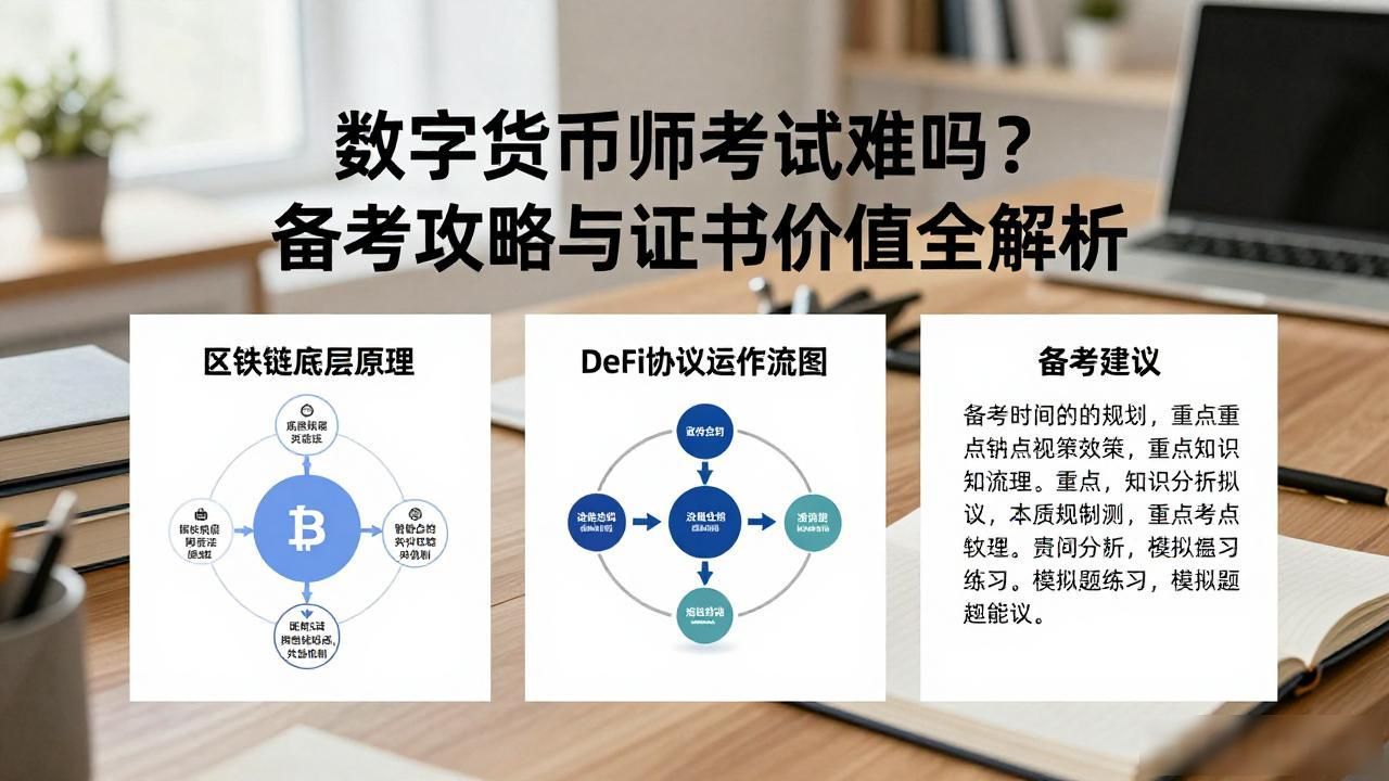 数字货币师考试难吗？备考攻略与证书价值全解析