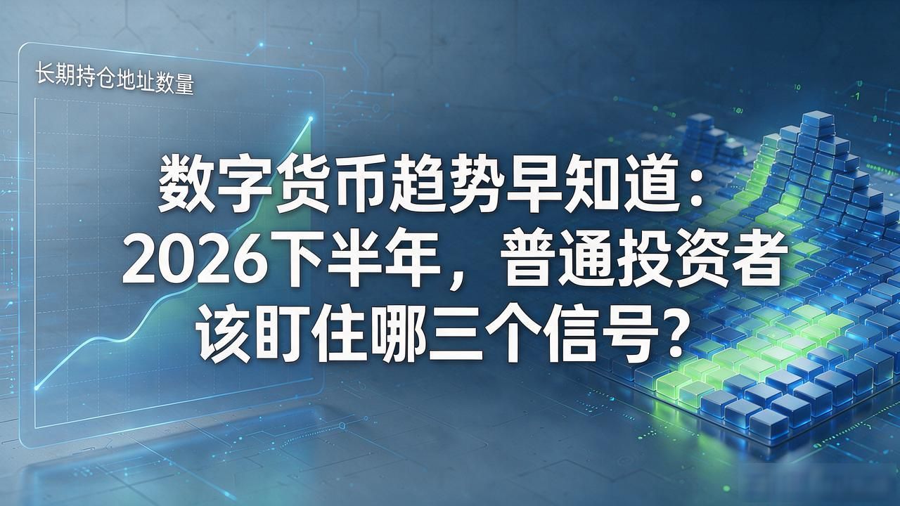 数字货币趋势早知道：2026下半年，普通投资者该盯住哪三个信号