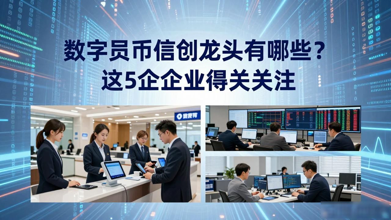 数字货币信创龙头有哪些？这5家企业值得关注