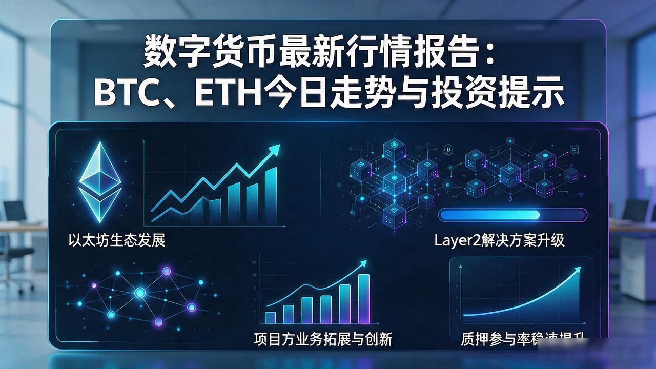 数字货币最新行情报告：BTC、ETH今日走势与投资提示