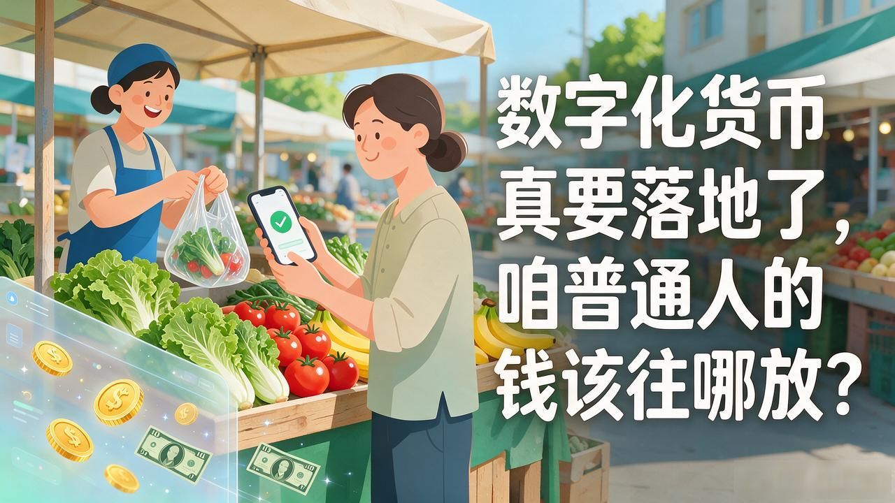 数字化货币真要落地了，咱普通人的钱该往哪放，听个老股民唠唠