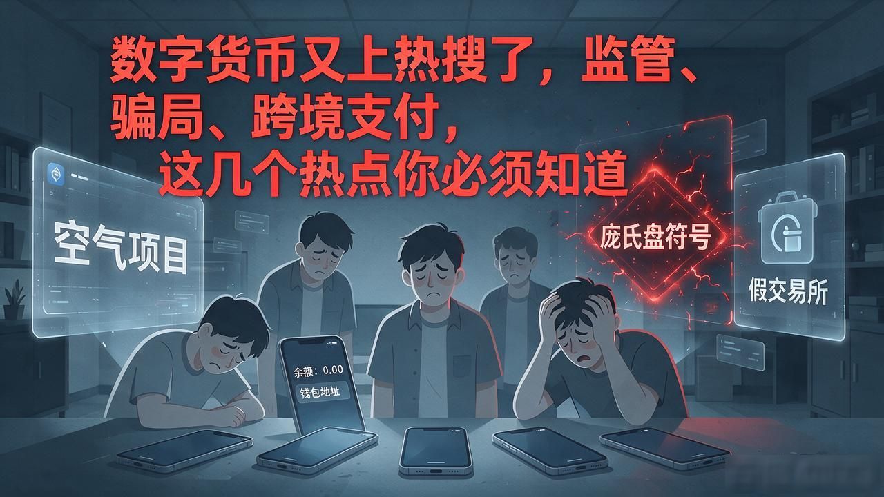 数字货币又上热搜了，监管、骗局、跨境支付，这几个热点你必须知道