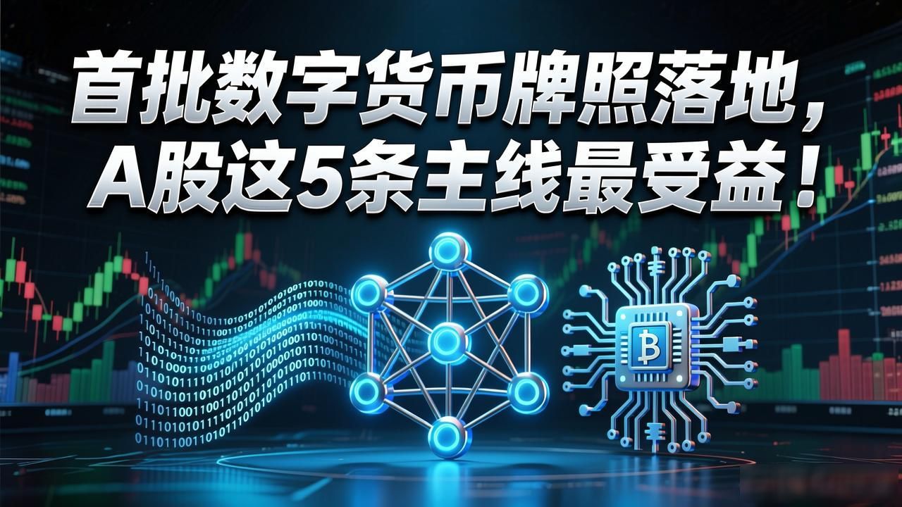 首批数字货币牌照落地，A股这5条主线最受益