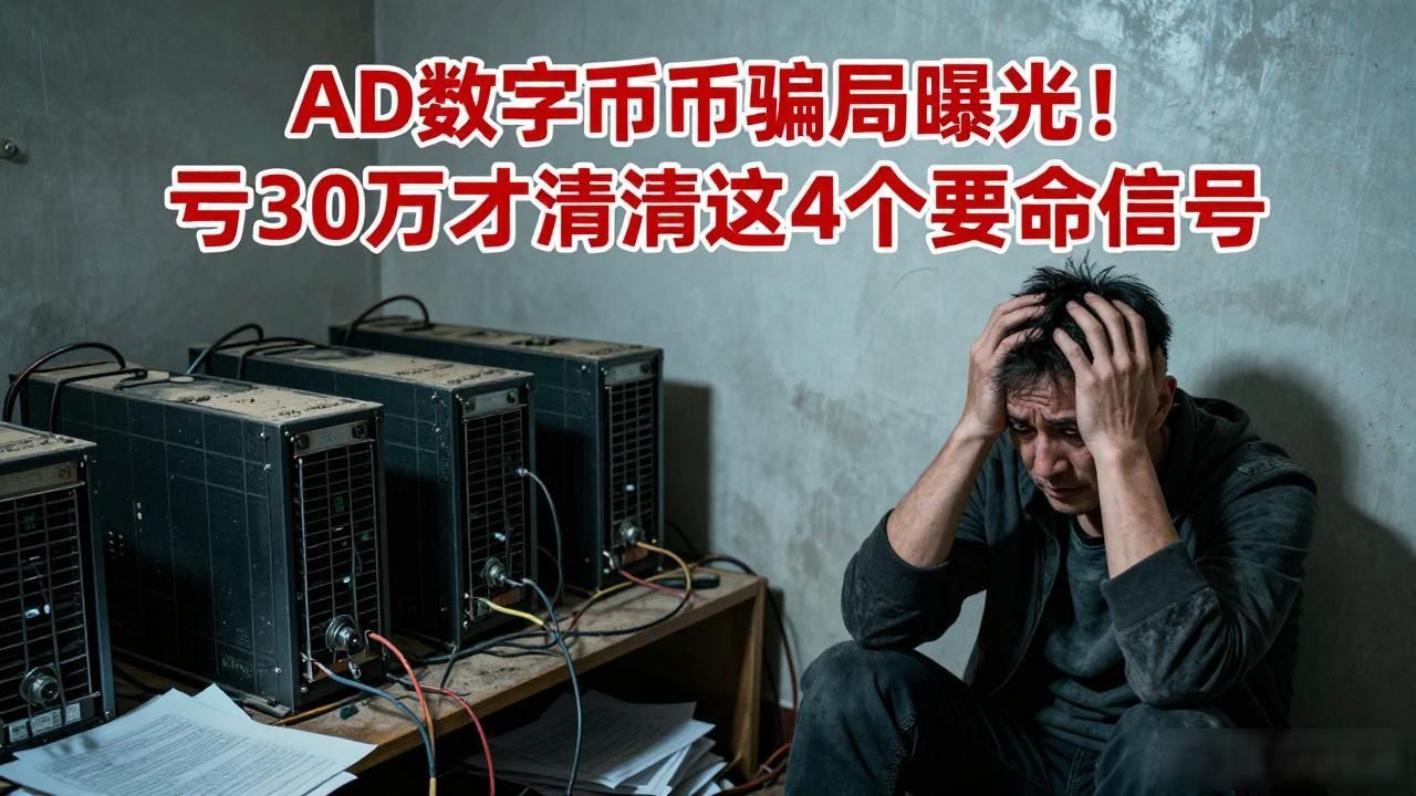 ad数字货币骗局曝光！亏30万才看清这4个要命信号