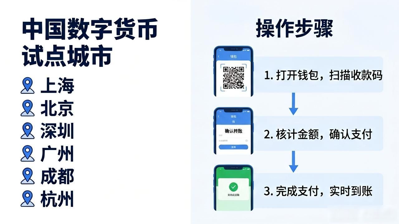 中国数字货币试点进展：哪些城市已开通，普通人怎么用？