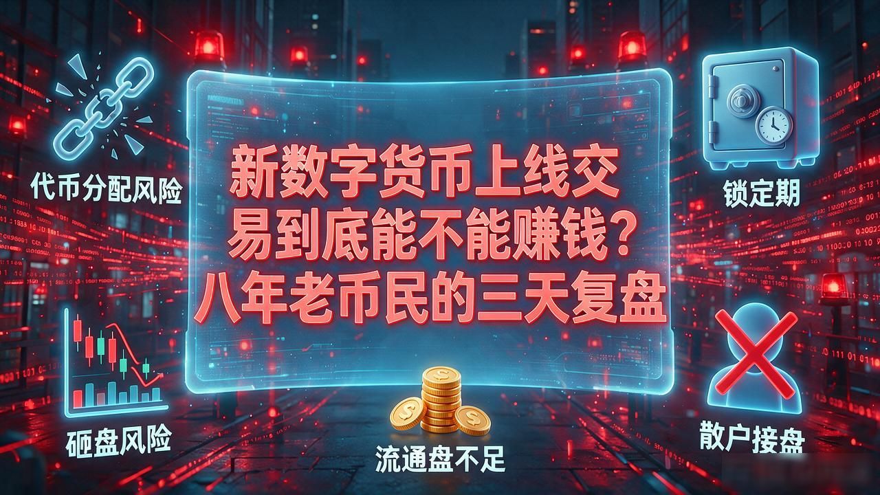 新数字货币上线交易到底能不能赚钱？八年老币民的三天复盘