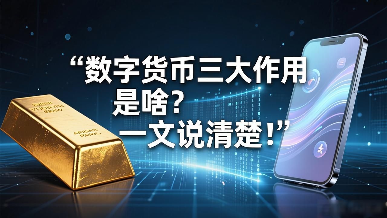 数字货币三大作用是啥？一文说清楚！