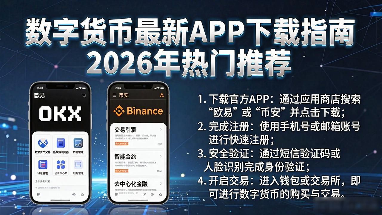 数字货币最新APP下载指南 2026年热门推荐