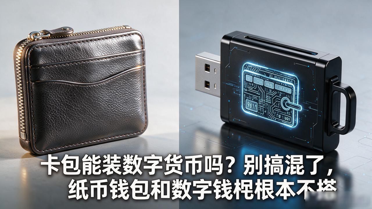 卡包能装数字货币吗？别搞混了，纸币钱包和数字钱包根本不搭