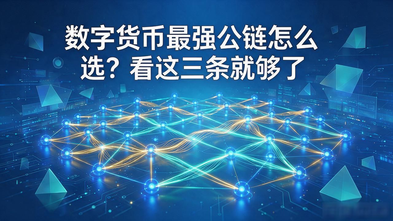 数字货币最强公链怎么选？看这三条就够了