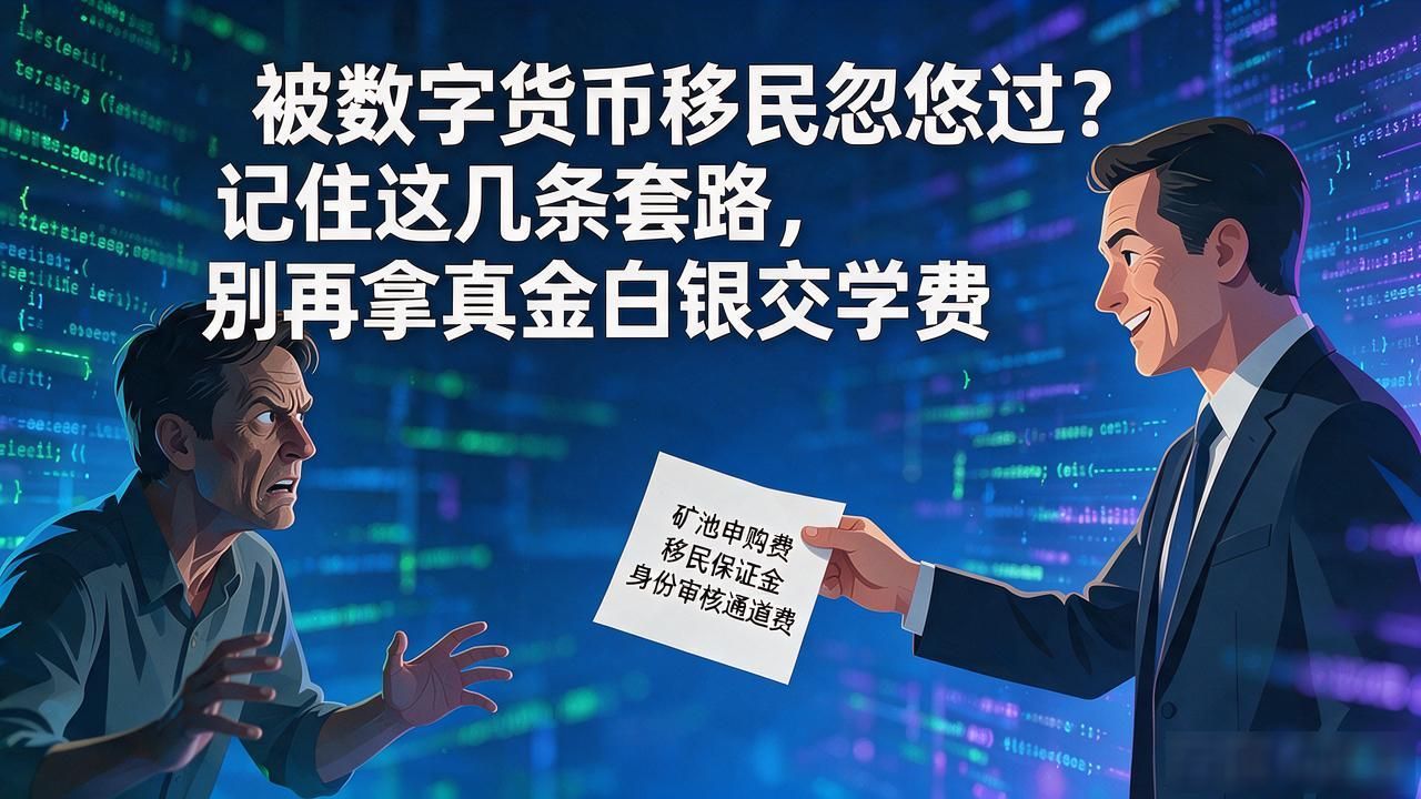 被"数字货币移民"忽悠过？记住这几条套路，别再拿真金白银交学费