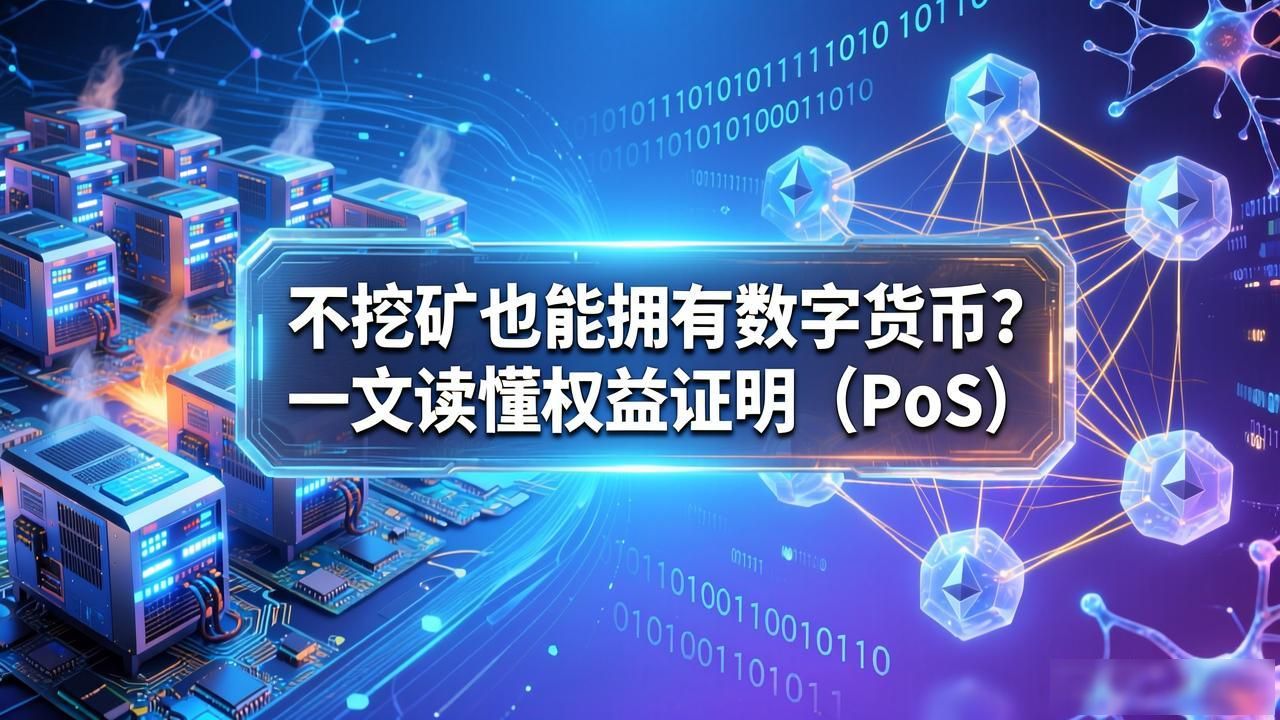 不挖矿也能拥有数字货币？一文读懂权益证明（PoS）