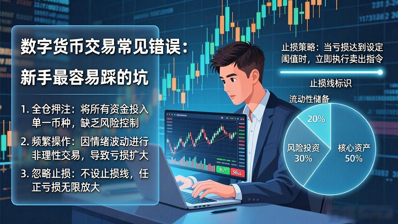 数字货币交易常见错误：新手最容易踩的坑