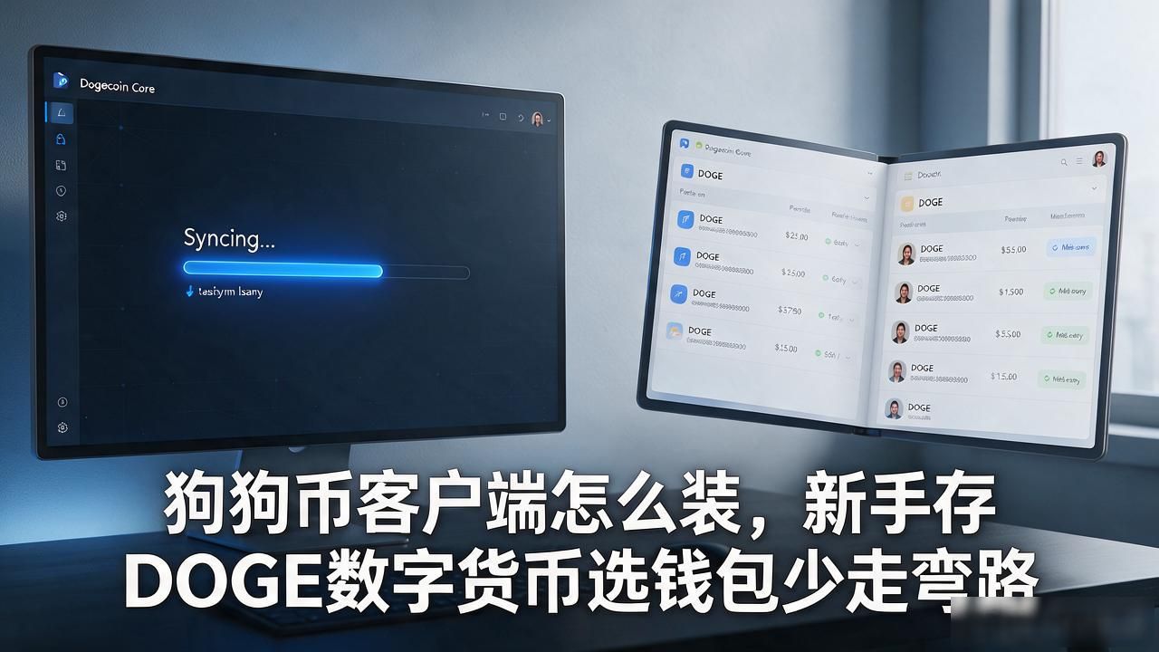 狗狗币客户端怎么装，新手存DOGE数字货币选钱包少走弯路