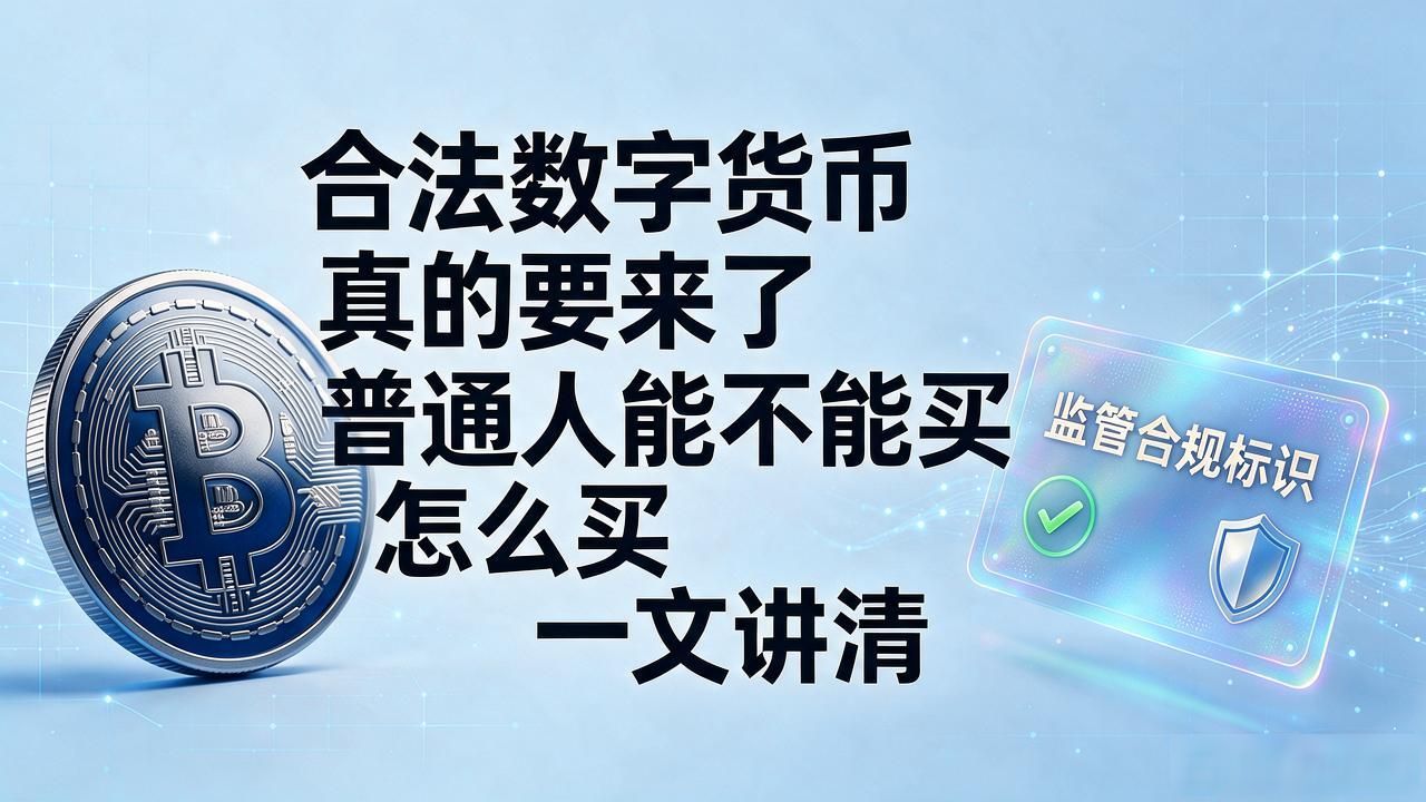 合法数字货币真的要来了 普通人能不能买 怎么买 一文讲清