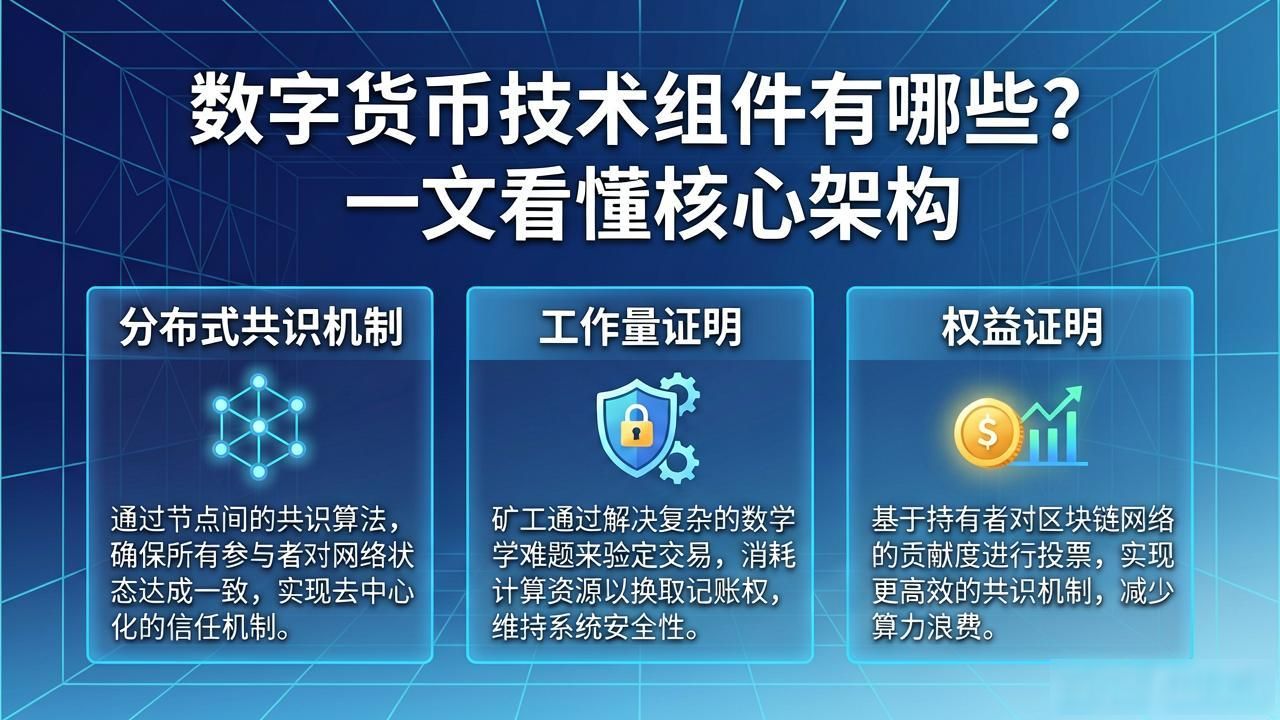 数字货币底层逻辑_密码学非对称加密算法_数字货币技术组件