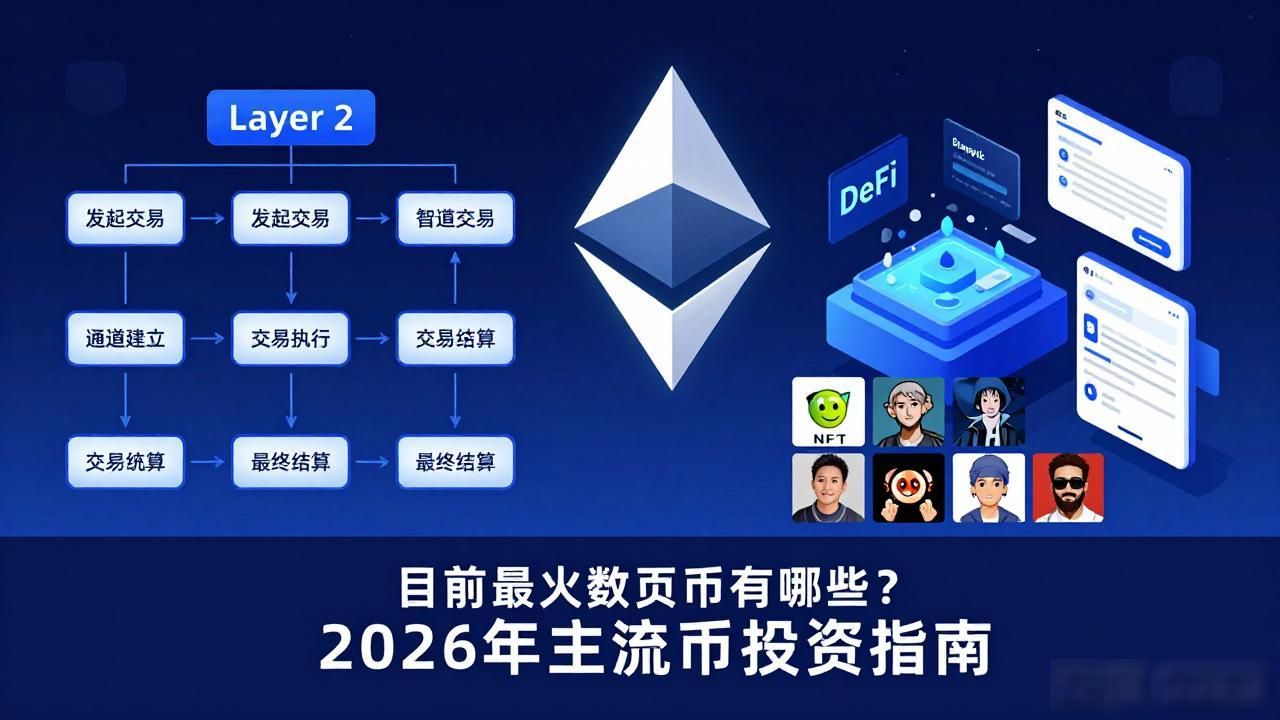 目前最火数字货币有哪些？2026年主流币投资指南