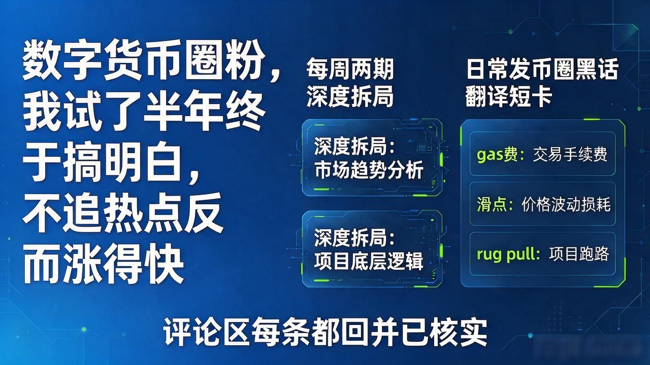 数字货币圈粉，我试了半年终于搞明白，不追热点反而涨得快