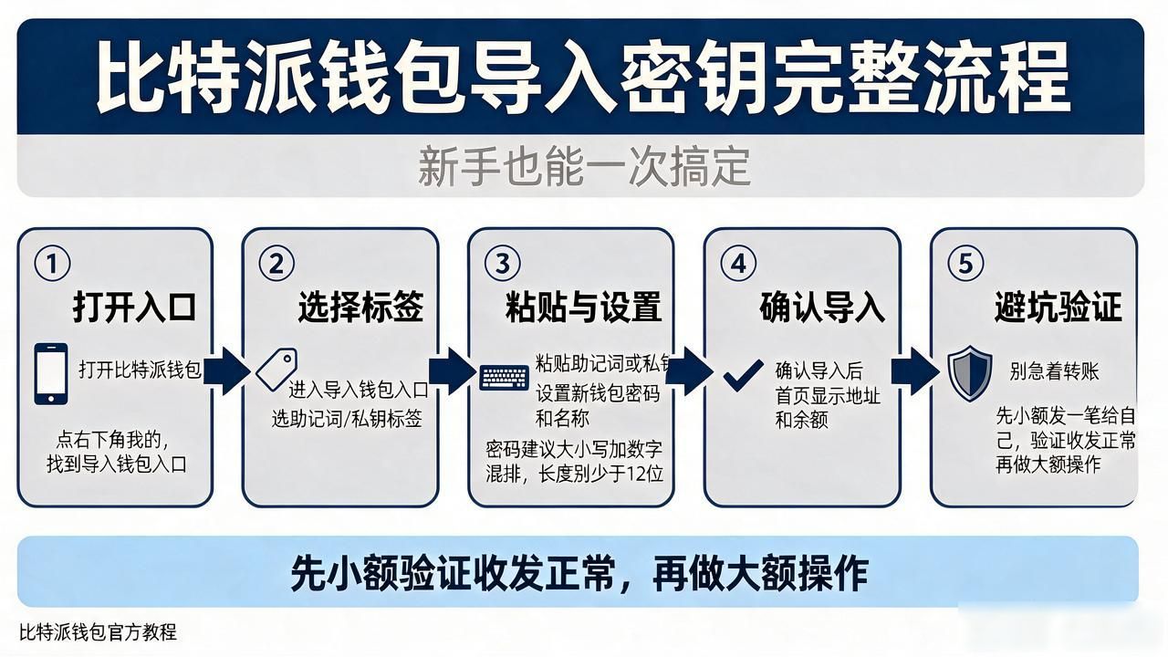 比特派钱包导入密钥到底怎么弄？完整流程加避坑要点，新手也能一次搞定