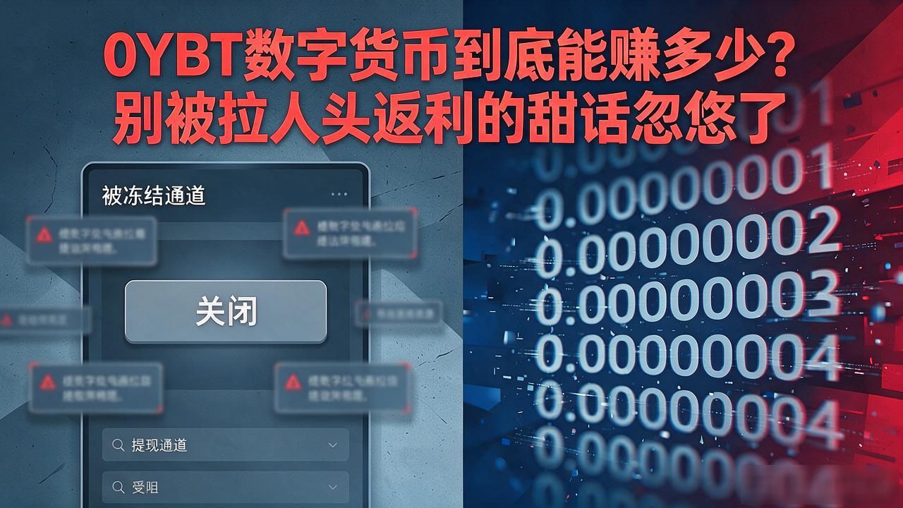 0YBT数字货币到底能赚多少？别被拉人头返利的甜话忽悠了
