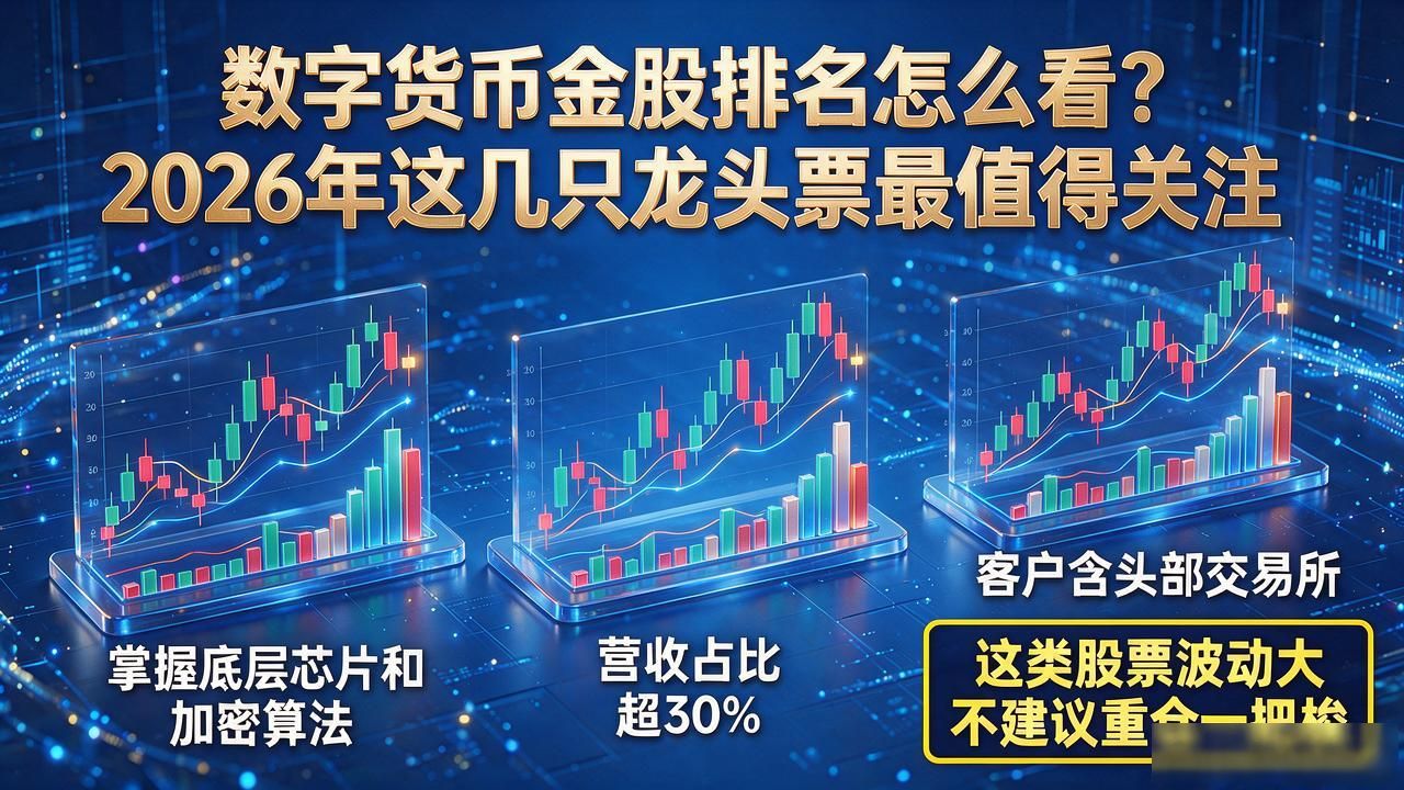 数字货币金股排名怎么看？2026年这几只龙头票最值得关注