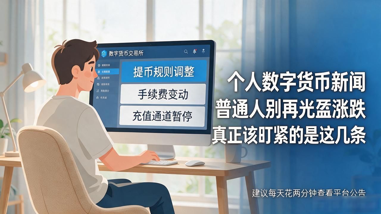 个人数字货币新闻 普通人别再光盯涨跌 真正该盯紧的是这几条