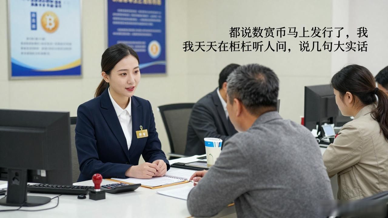 都说数字货币马上发行了，我天天在柜台听人问，说几句大实话