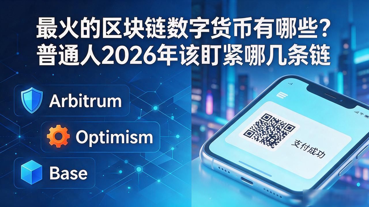 最火的区块链数字货币有哪些？普通人2026年该盯紧哪几条链