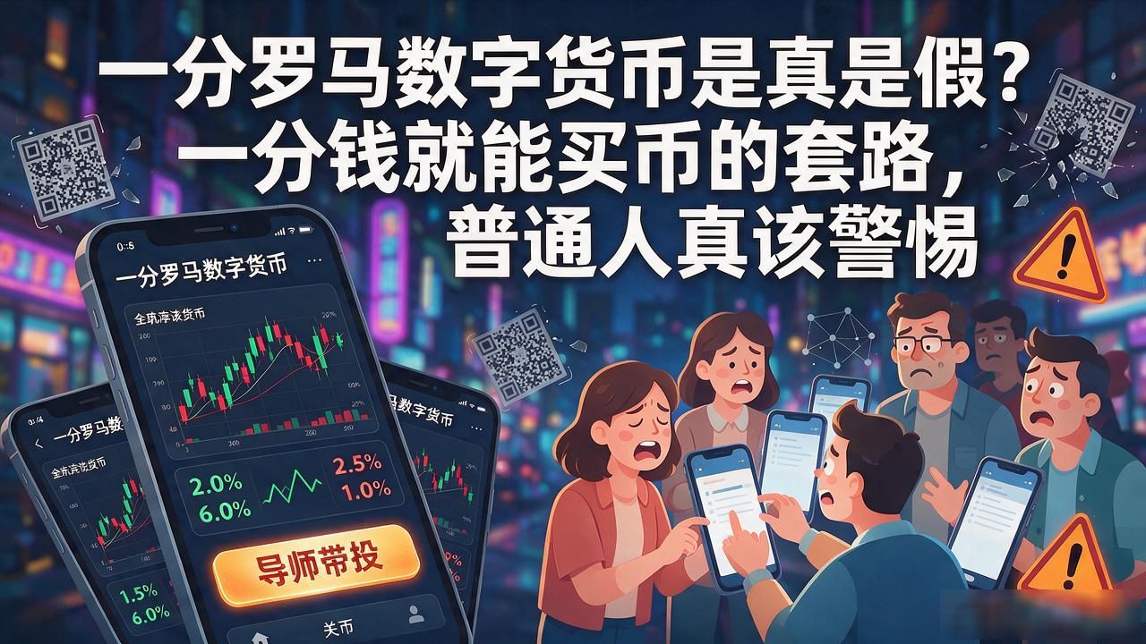 一分罗马数字货币是真是假？一分钱就能买币的套路，普通人真该警惕