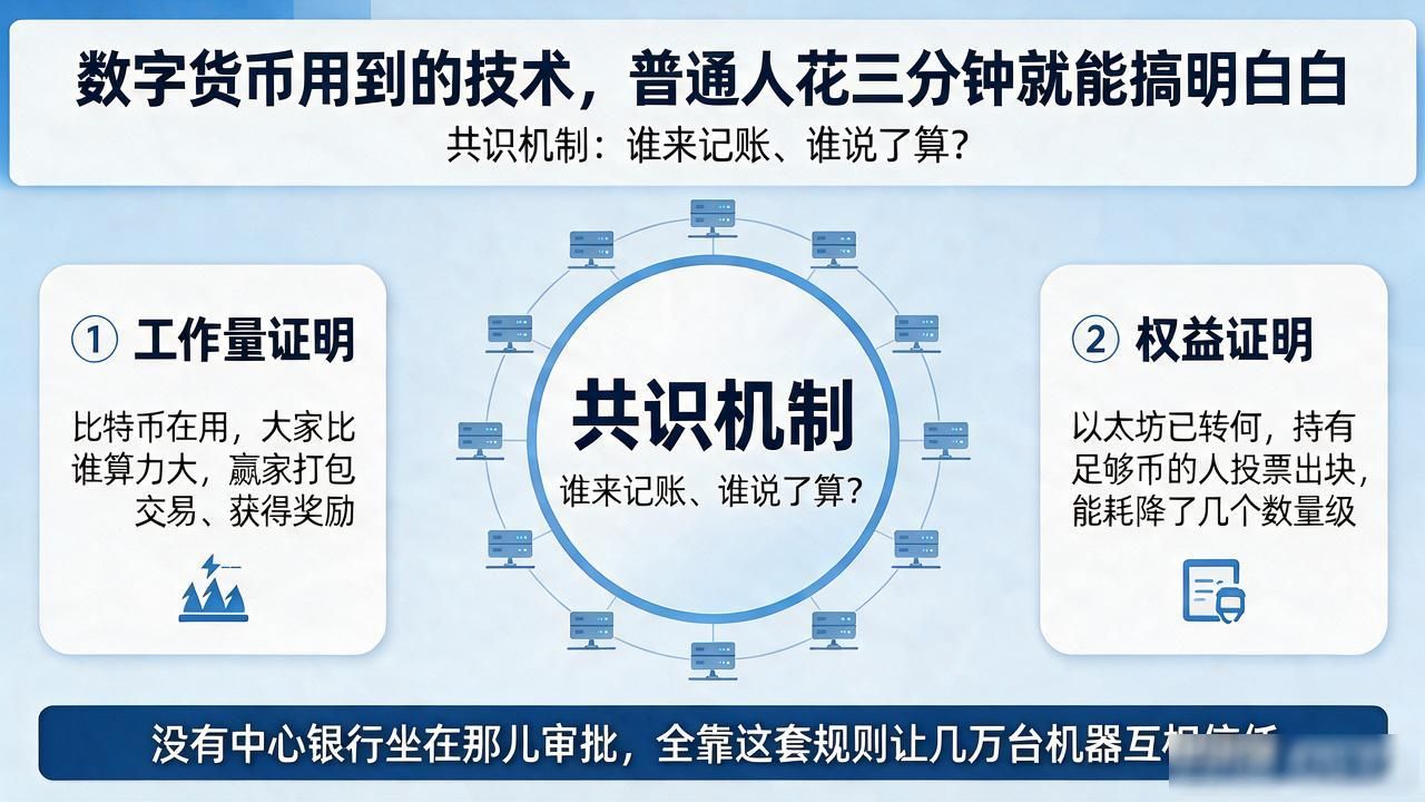 数字货币用到的技术，普通人花三分钟就能搞明白