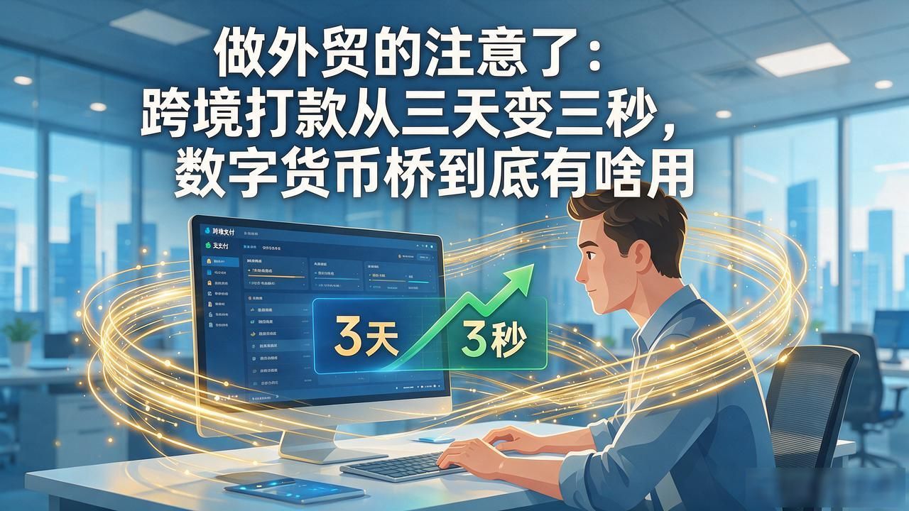 做外贸的注意了：跨境打款从三天变三秒，数字货币桥到底有啥用