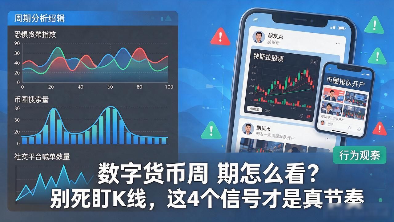 数字货币周期怎么看？别死盯K线，这4个信号才是真节奏
