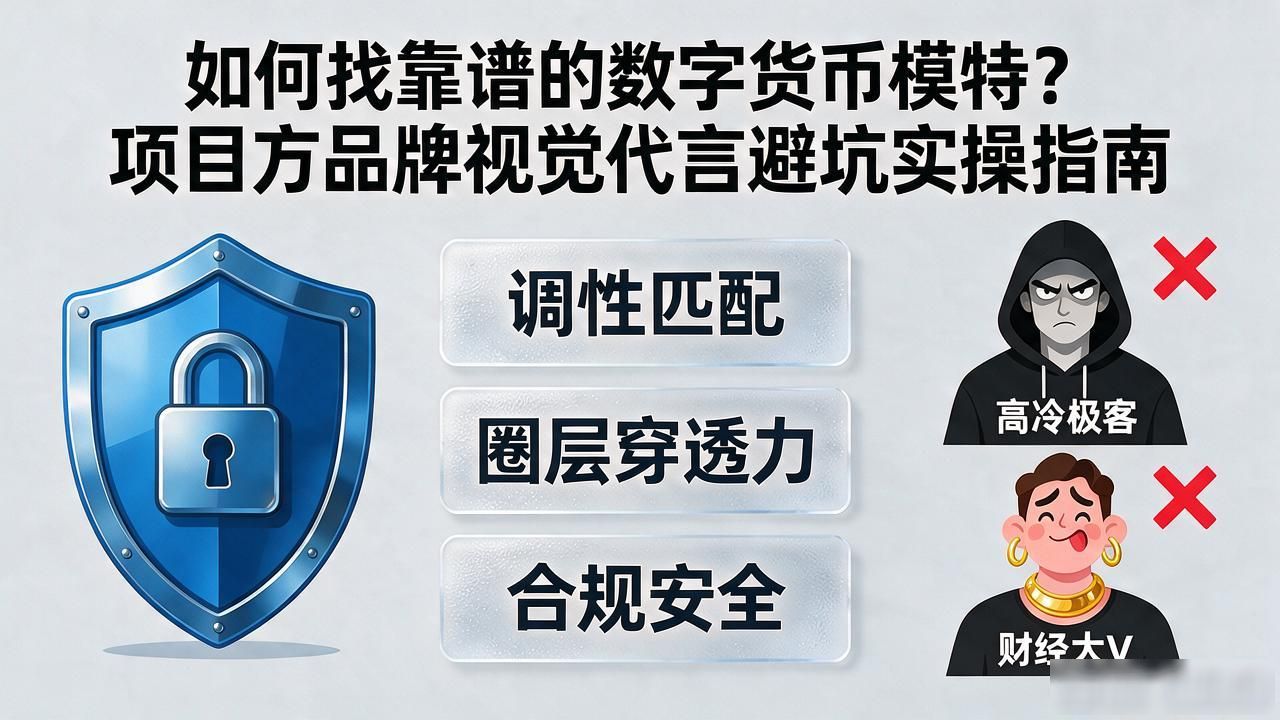 如何找靠谱的数字货币模特？项目方品牌视觉代言避坑实操指南