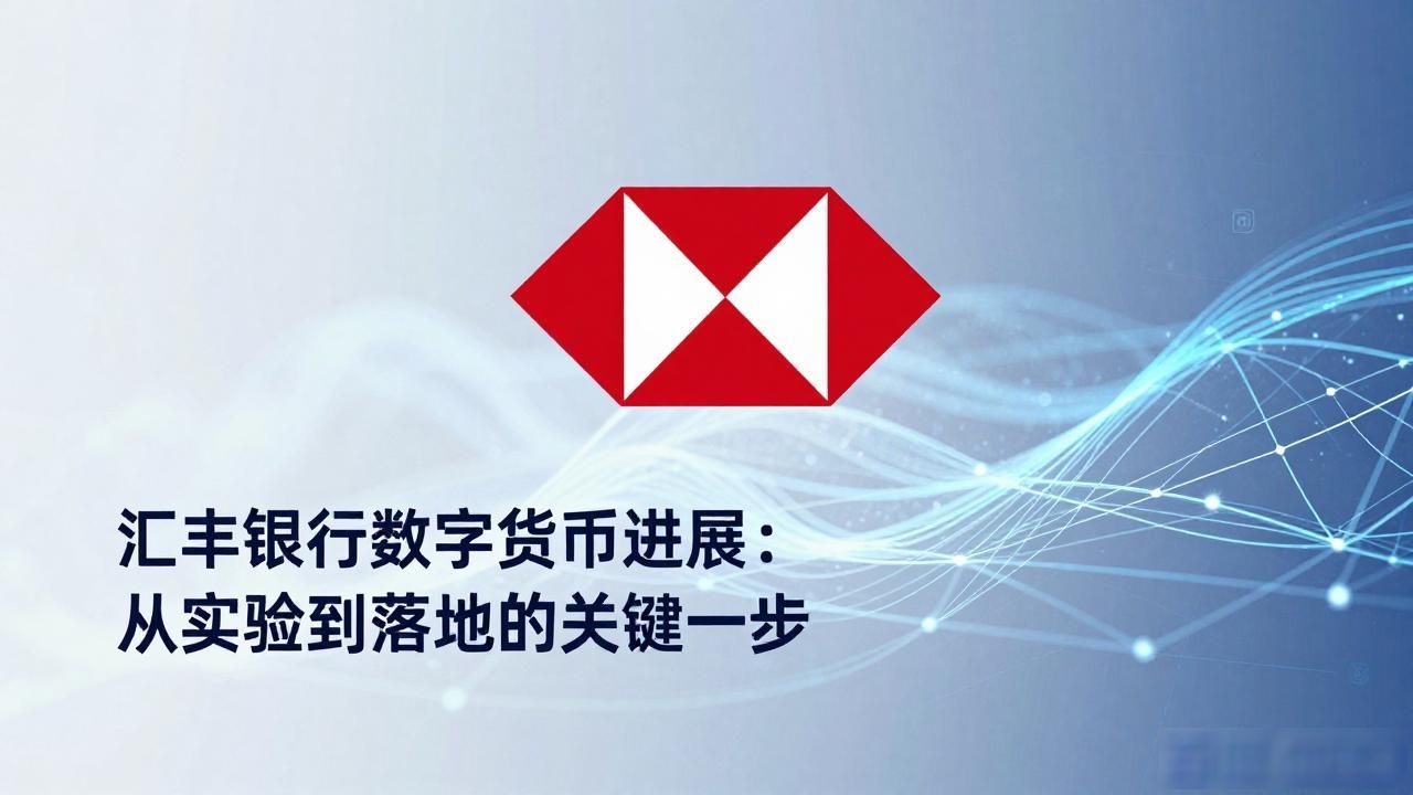 汇丰银行数字货币进展：从实验到落地的关键一步