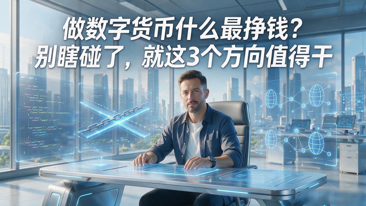 做数字货币什么最挣钱？别瞎碰了，就这3个方向值得干