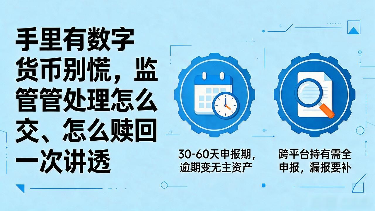 手里有数字货币别慌，监管处理怎么交、怎么赎回一次讲透